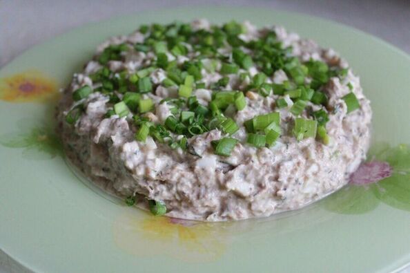 Ensalada De Huevo De La Dieta Dukan Con Cebolla